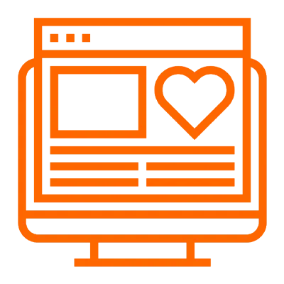 Icono de Diseño Web en ordenador para ThinkAboutPlanet